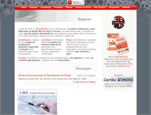 Tablet Screenshot of nelmetais.com.br